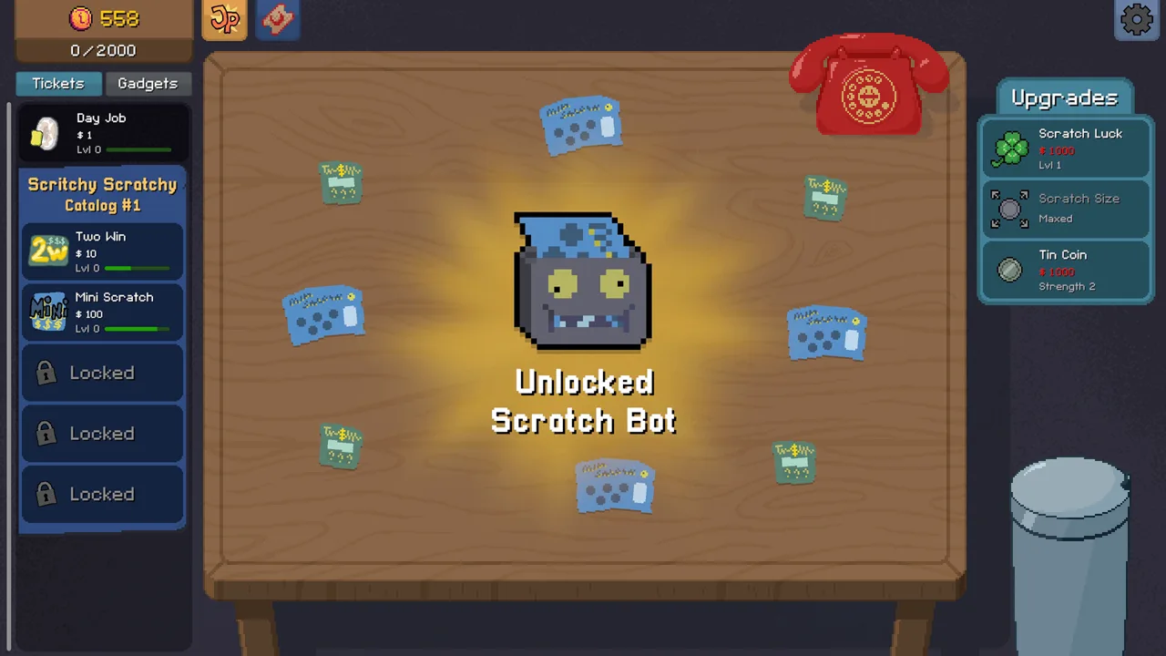 Scritchy Scratchy — Catalog and Jackpot Achievements
